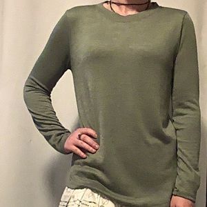 Banana Republic Green Long Sleeve Top